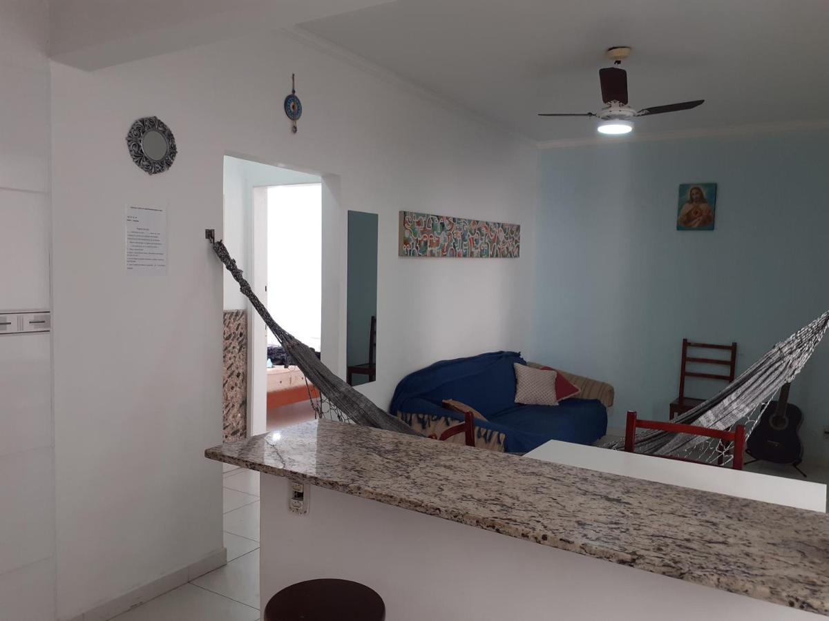 Apartamento Vento E Mar - 2 Quartos Com Sacada Na Quadra Da Praia Do Gonzaga Santos  Exteriör bild