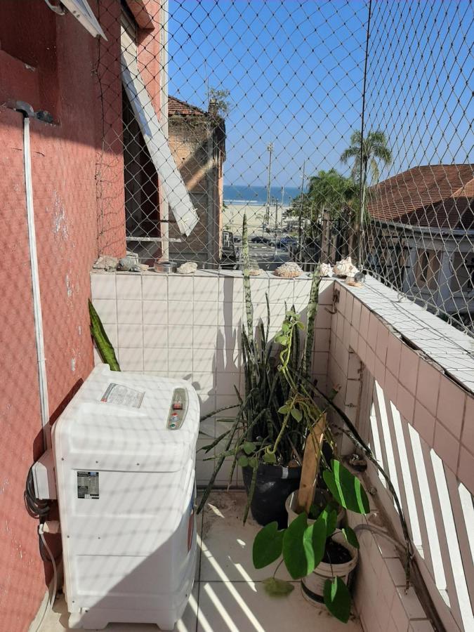 Apartamento Vento E Mar - 2 Quartos Com Sacada Na Quadra Da Praia Do Gonzaga Santos  Exteriör bild